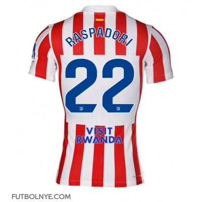 Camiseta Atletico Madrid Giacomo Raspadori #22 Primera Equipación 2025-26 manga corta Camiseta Atletico Madrid Giacomo Raspadori #22 Primera Equipación 2025-26 manga corta